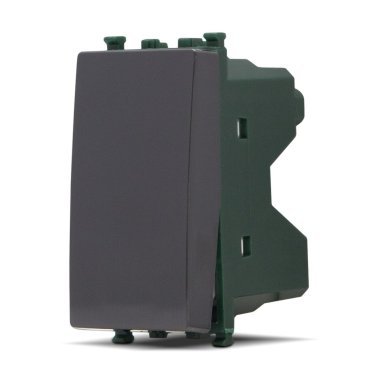 Pulsante unipolare (10a-250v) gem 605n nero -