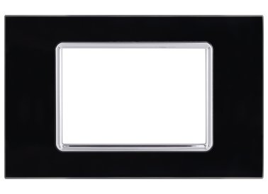 Placca vetro art 8003bl-2 3p nero