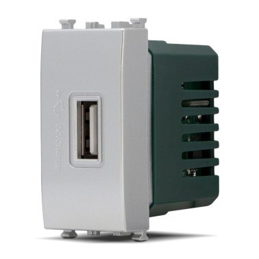 Presa usb (5v=2a 265v) t2 629a alluminio