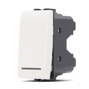 Interruttore unipolare (16a-250v) art 801b bianco