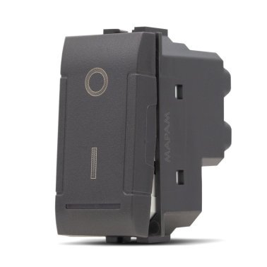 Interruttore bipolare 01 (16a-250v) art 802n nero