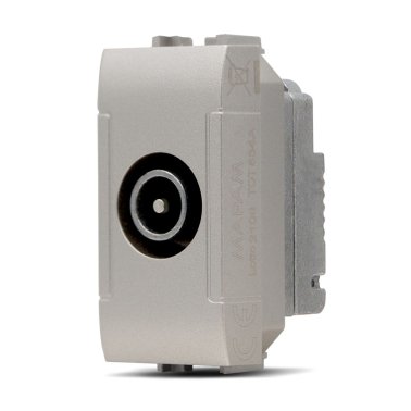 Presa tv passante art 834a alluminio