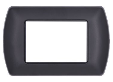Placca metallo art 8803-02 3p nero