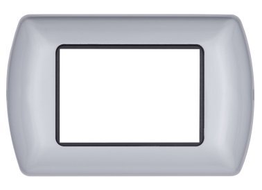 Placca metallo t1 8803-07 3p grigio chiaro