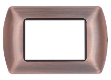 Placca metallo t1 8803-10 3p rame