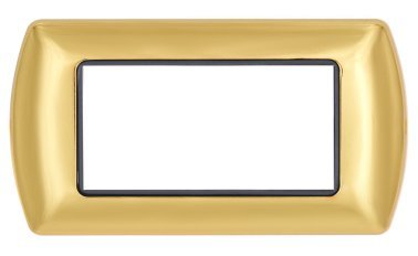 Placca metallo t1 8804-03 4p oro