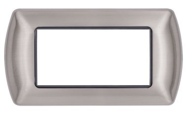 Placca metallo t1 8804-05 4p argento