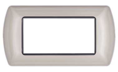 Placca metallo t1 8804-08 4p champagne