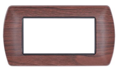 Placca metallo t1 8804-12 4p ciliegio