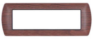 Placca metallo t1 8807-12 7p ciliegio