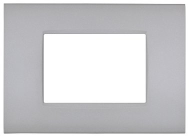 Placca metallo cbm7003-4 vip 3p grigio chiaro