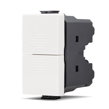 Doppio pulsante (10a-250v) joy 522b bianco