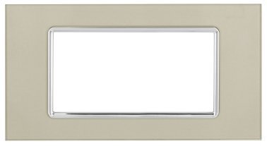Placca vetro art 8004bl-4 4p champagne