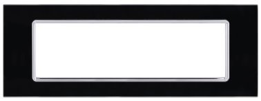 Placca vetro art 8007bl-2 7p nero