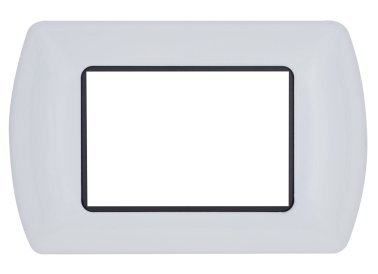 Placca metallo art 8803-01 3p bianco