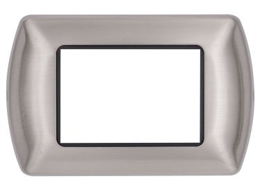 Placca metallo t1 8803-05 3p argento