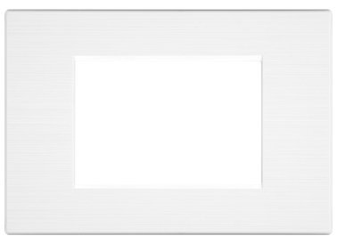 Placca tecnopol. spazz. m6003sl-1 gem 3p bianco