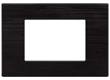 Placca tecnopol. spazz. m6003sl-2 gem 3p nero