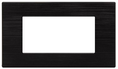 Placca tecnopol. spazz. m6004sl-2 gem 4p nero