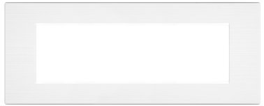 Placca tecnopol. spazz. m6007sl-1 gem 7p bianco