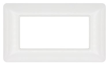 Placca tecnopol. t3 m8004-01 4p bianco