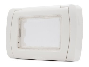 Placca idrobox ip55 gem s6003b 3p bianco