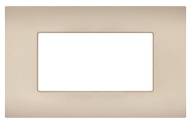 Placca tecnopolimero sun-t5 4p r9004-1 bianco