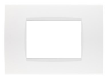 Placca soft-touch art-t1 3p 8003st-1 bianco