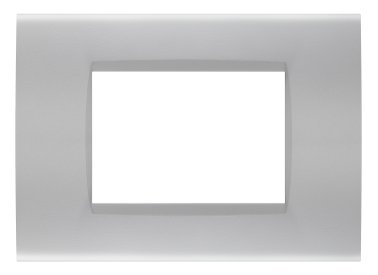 Placca soft-touch art-t1 3p 8003st-3 silver