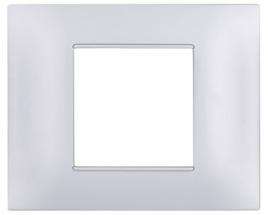 Placca tecnopol. gem 6002-09 2p silver