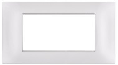 Placca tecnopol. gem 6004-01 4p bianco