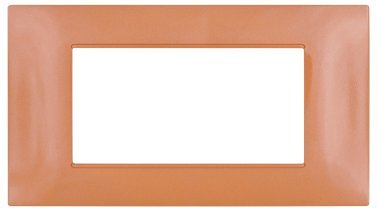 Placca tecnopol. t2 6004-16 4p arancio