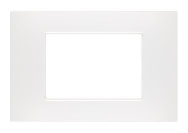 Placca soft-touch gem-t2 3p 6003st-1 bianco