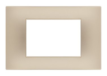 Placca soft-touch gem-t2 3p 6003st-5 champagne