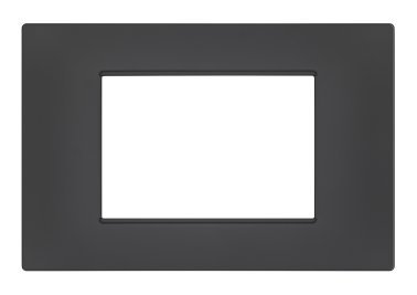 Placca soft-touch gem-t2 3p 6003st-6 antracite