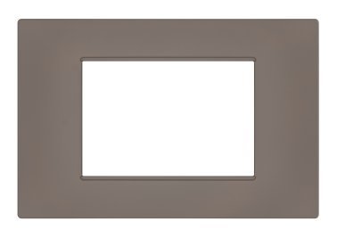 Placca soft-touch gem-t2 3p 6003st-7 tortora