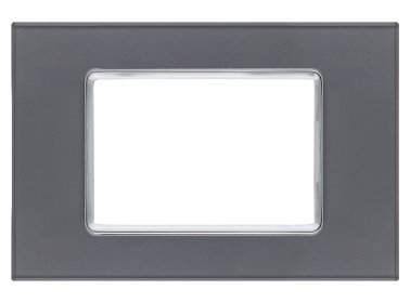 Placca vetro gem 6003bl-3 3p grigio