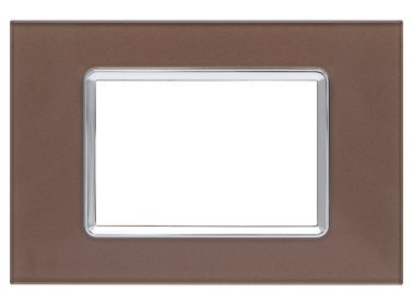 Placca vetro gem 6003bl-7 3p bronzo