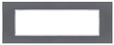 Placca vetro t2 6007bl-3 7p grigiio