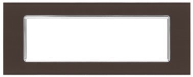 Placca vetro t2 6007bl-6 7p testa di moro