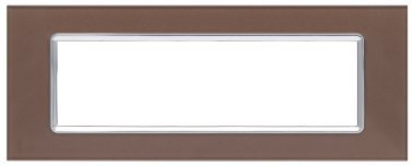 Placca vetro t2 6007bl-7 7p bronzo