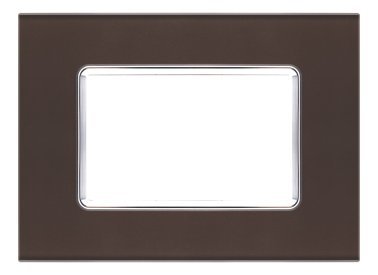 Placca vetro joy 5003bl-6 3p testa di moro