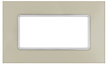 Placca vetro joy 5004bl-5 4p champagne