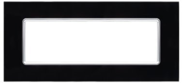 Placca vetro joy 5006bl-2 6p nero