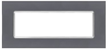 Placca vetro joy 5006bl-3 6p grigio