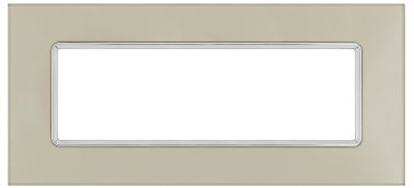 Placca vetro joy 5006bl-5 6p champagne