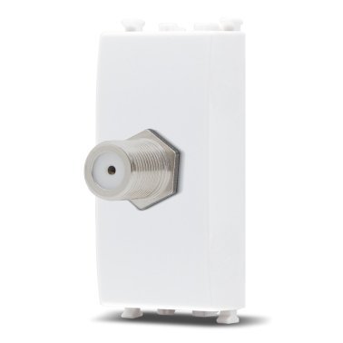 Presa sat femmina diretta 1m sun-t5 925b bianco