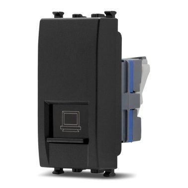 Connettore rete rj45 cat 6 sun-t5 927n nero