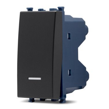 Deviatore unipolare spia sun-t5 963n nero