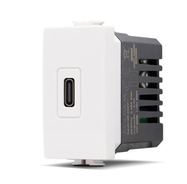 Presa usb c t3-joy bianca